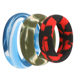 BDStyle Mixed Color Mens Stretchy Silicone Penis Ring Set Stretchy Cock Rings
